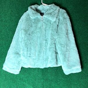 Mint Furry Jacket